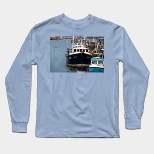 Fishing boats and seagulls Long Sleeve T-Shirt